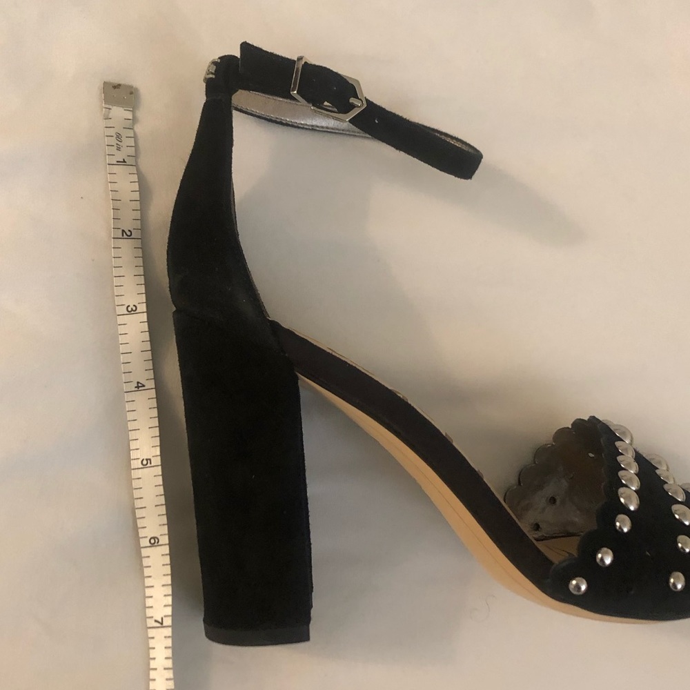 Sam Edelman Yaria Block Heel Suede Rounded Studs - Picture 13 of 13